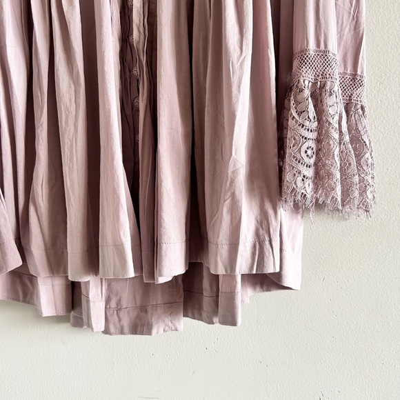Free People Esme Button-Down Blouse | Lavender Mauve | Size Small | New with Tag - Picture 11 of 16